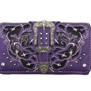 Western Women's Cowgirl Shine Buckle Wallet